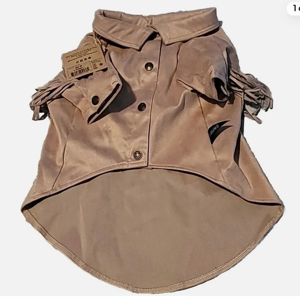 NWT Found my animal western fringe dog shirt s